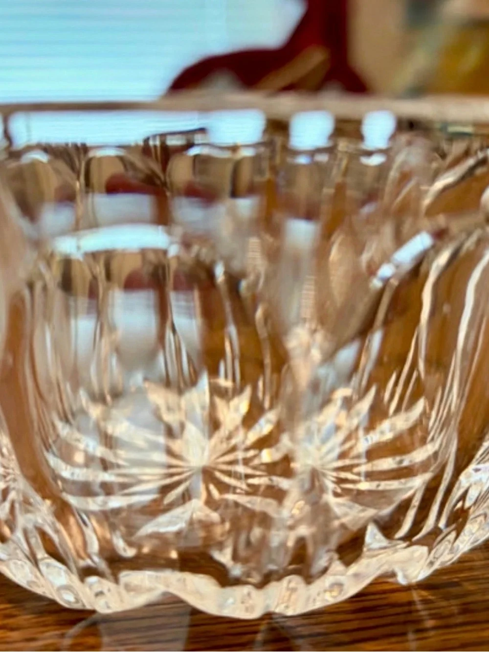 Vintage Starburst and Scalloped Bowl